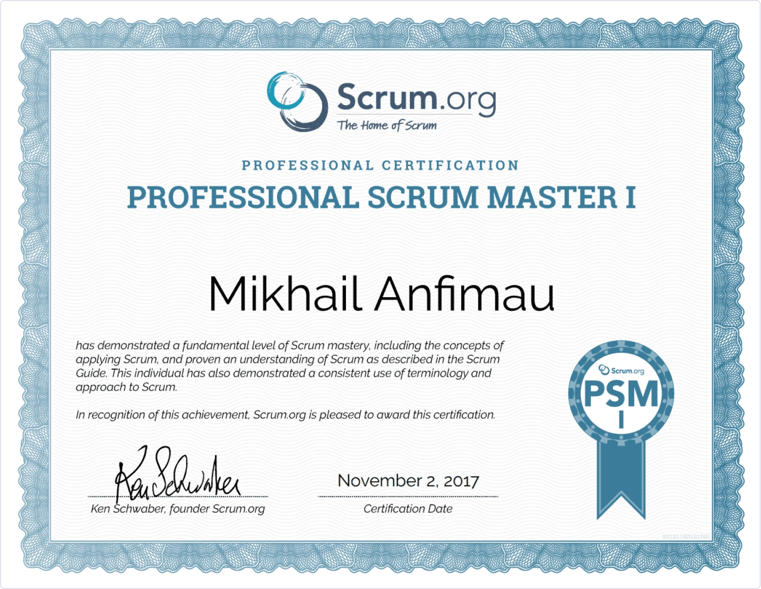 Professional Scrum Master